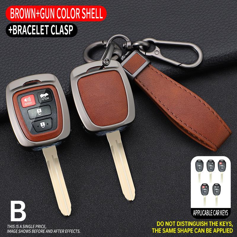 Key Cover Shell for Toyota FJ Cruiser, RAV4, Prado, and Land Cruiser