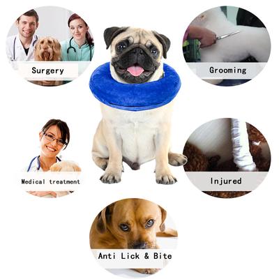 Hund Mjuk E-halsband Husdjur Valp Skydd Huvudkon Mjuk Uppblåsbarmunkhalsband Designad för att Skydda Husdjur Efter Kirurgi