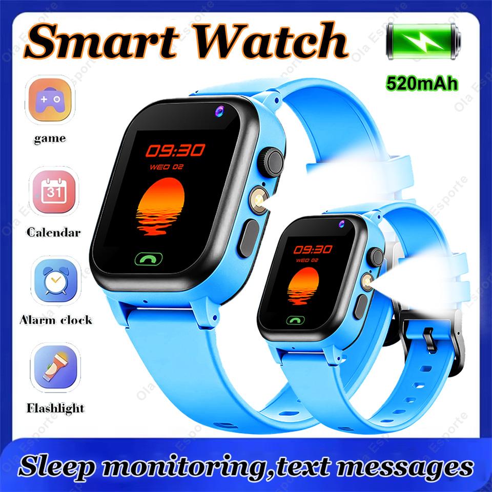 Kids Smart Watch Music HD Camera Games Calendar SOS Calculator LBS Location Flashlight Digital Smartwatch Gifts For Boys Girls