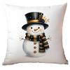 New Christmas Pillowcase High-end Light Luxury Black Gold Color Printing Home Cushion Pillowcase