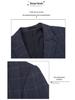 Men's Slim Fit Plaid Business Suit Jacket - Western Korean Style High-End Autumn Wear for Middle-Aged