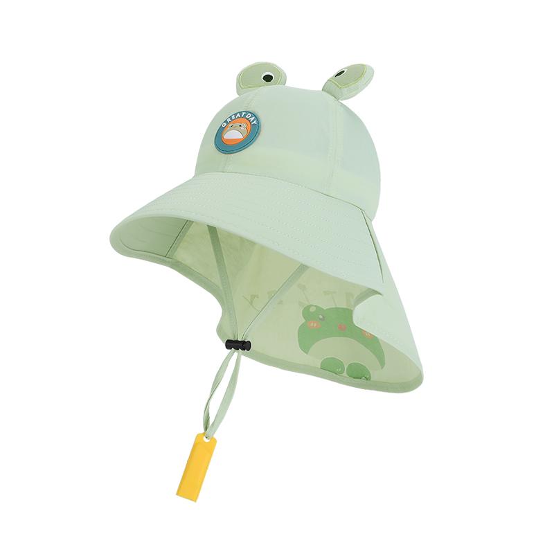 2263-Summer children's hats for boys and girls, outdoor sun protectionhats,cartooncutewhistlesunhats,widebrimshawlfishermanhats.