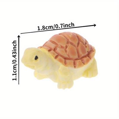 10 Stück Bunte Schildkröte - Partyspielzeug Souvenirgeschenke Mikrolandschaft Sandtisch Landschaftsdekorationen Treibholzelfüllung