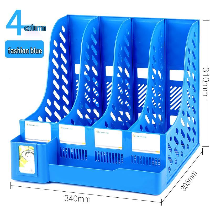 Desktop File Organizer Set: Thickened Rack & Storage Box for Office Supplies