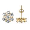 Orecchini Hip Hop Miami 5,0 mm 6,5 mm 8,0 mm Argento 925 Passano il Test Con Certificato GRA Orecchini in Moissanite D VVS1