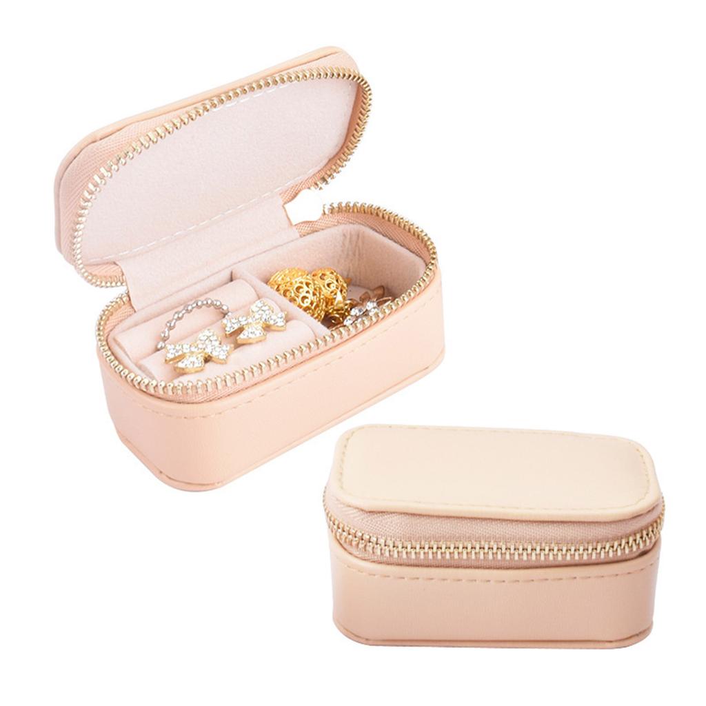 Portable Jewelry Storage Box Rings Earring Travel Case Elegant Organizer Women Necklace Storage Case Diaplay Gift Boxes