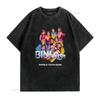 Bini Biniverse Welttournee Daten auf der Rückseite p pop T-Shirt vintage gewaschen Herren Streetwear Designer Kleidung Grafik Unisex