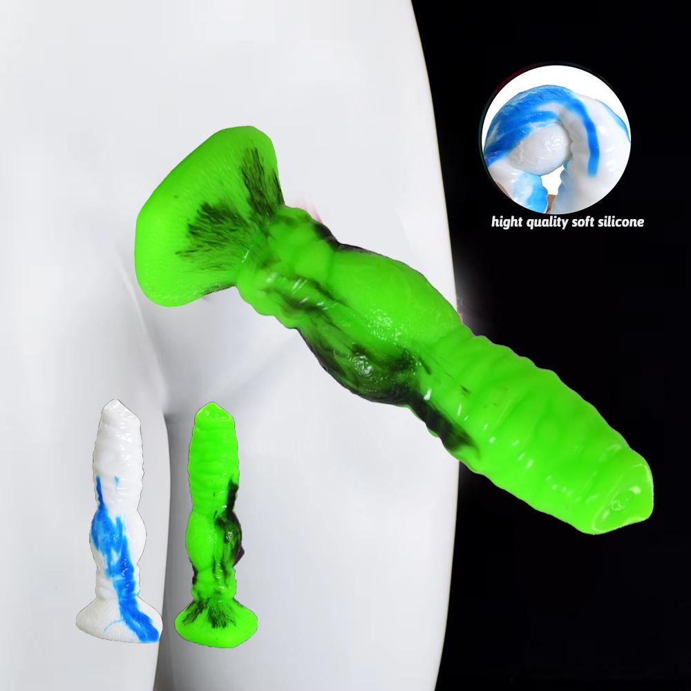 Realistic Dog Dildo Simulation Penis Animal Dildo Anal Adult Toys Soft Animal Style Wolf Manual Masturbator Female Adult Toys
