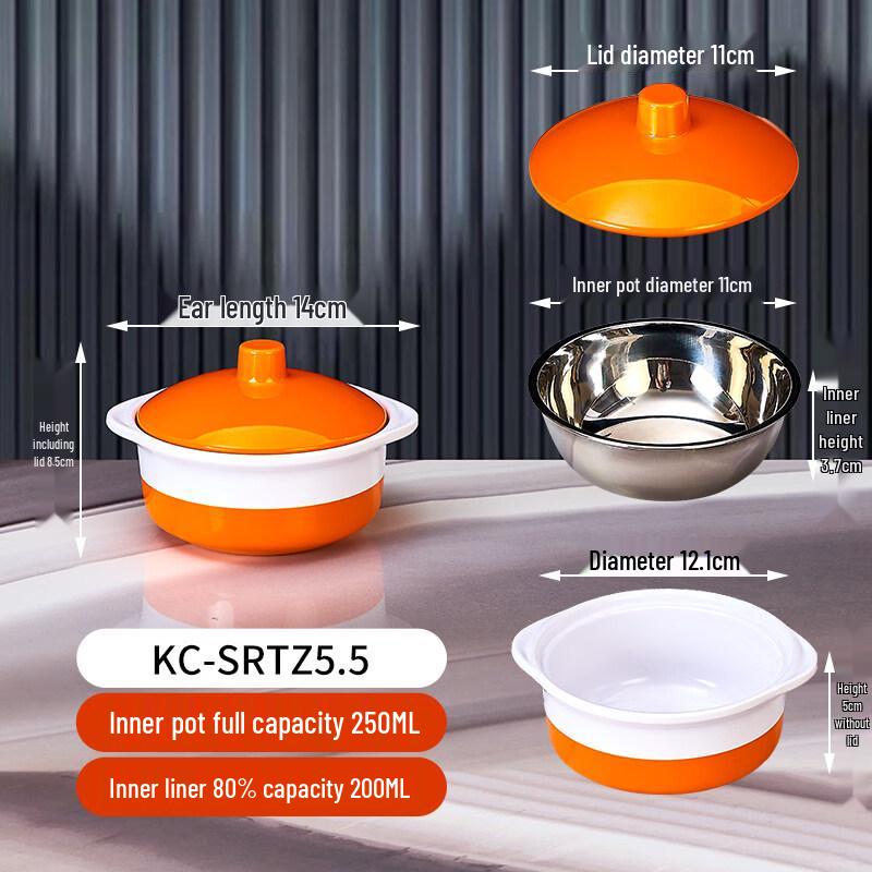 Ruhan Thickened Melamine Double-Handle Soup Bowl Set