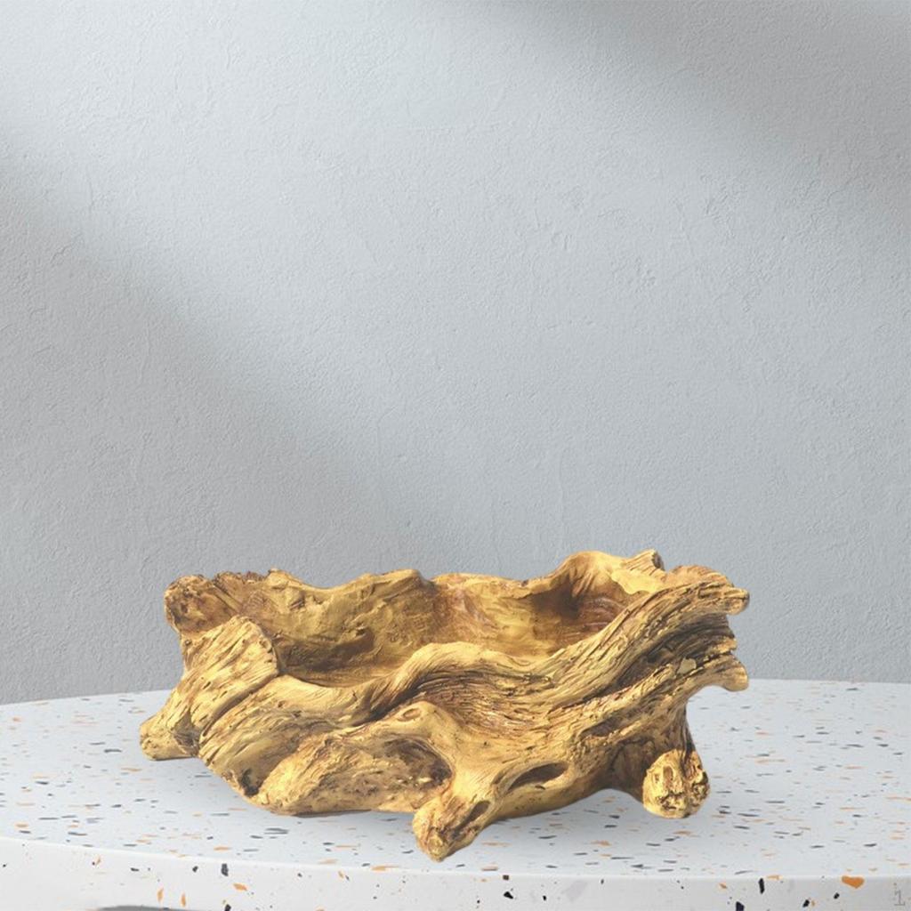 Artificial Driftwood Plante, Resin Flower Pot Container, Irregular for Outdoor