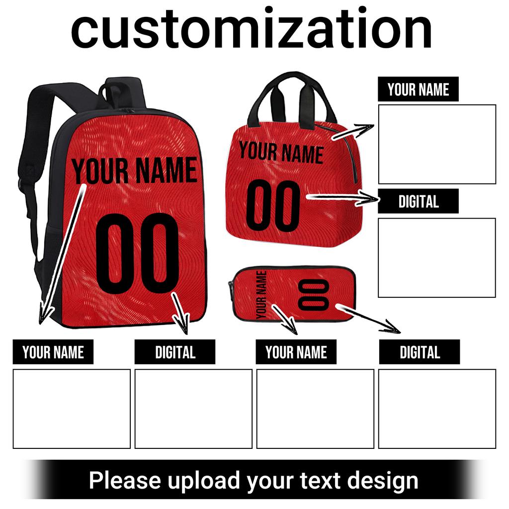 DIY Large Capacity Backpack Lunch Bag Pencil Case for School and Travel