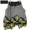 Gray 21AW RW212B HO4 FLJB99 Tweet Flower Embroidery Skirt Skirt 36 grayUsed