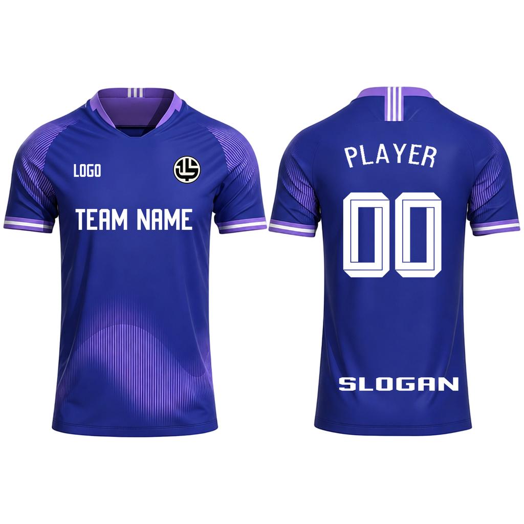 Customizable Soccer Jersey Team Name Logo Player Number Breathable Training Shirt for School Club Sports Practice