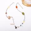 Cold Temperament, Atmosphere, Retro Silver Tube Mix and Match Irregular Geometric Beaded Versatile Women's Necklace