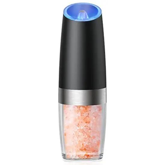 

Гравитационные электрические мельницы для перца и соли, набор автоматических мельниц-шейкеров со светодиодной подсветкой, питание от батареи, регулируемая степень помола