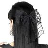 Halloween Mesh Bow Hair Clips Black Spider Web Hair Bows Barrettes Cute Hair Accessories for Women Girls Halloween Party Favors