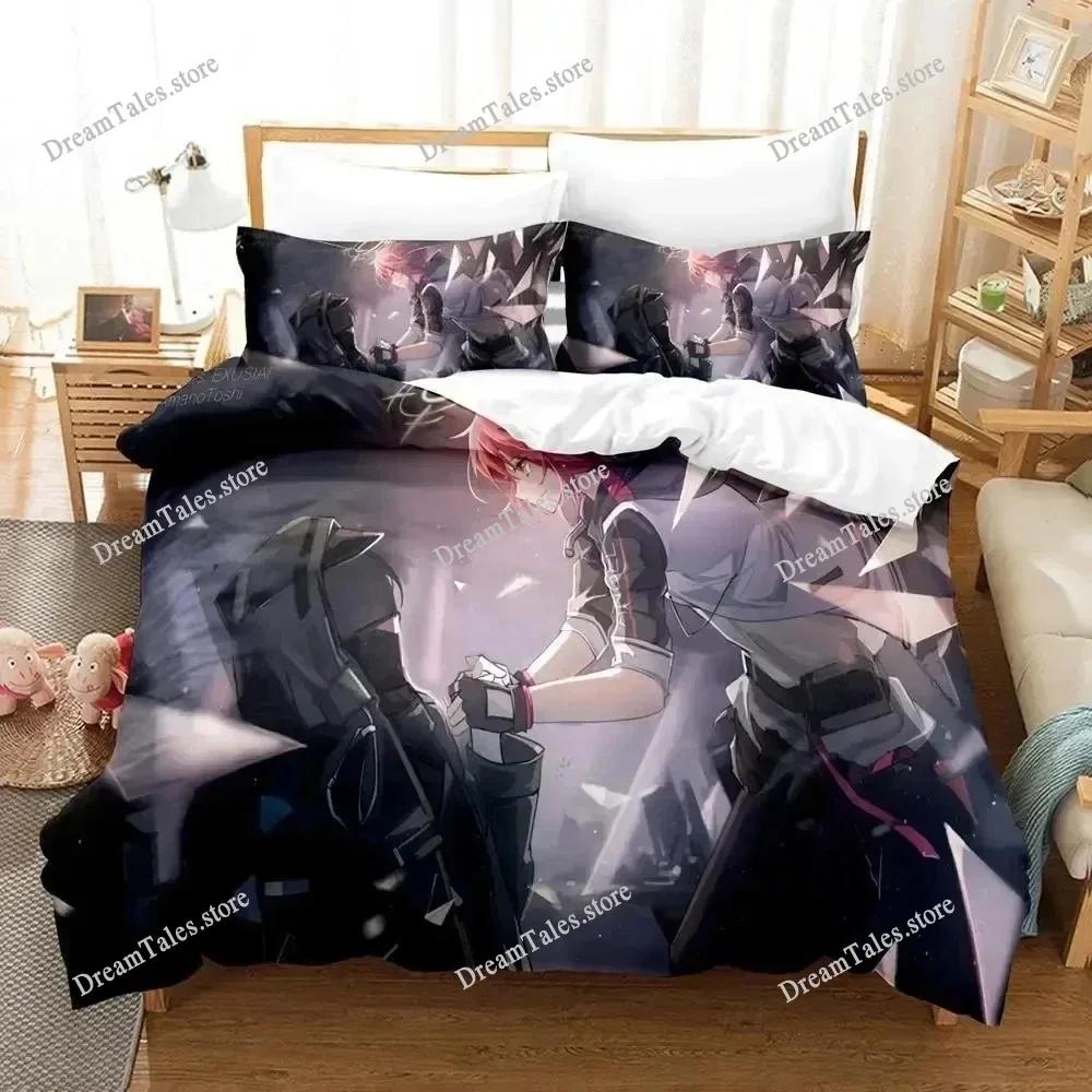 New Arknights Bedding Set Single Twin Full Queen King Size Bed Set Adult Kid Bedroom Duvet Cover Sets 3D Print Game Anime741