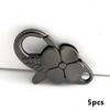5pcs Flower Spring Clips Trigger Snap Buckle Clasp Keyring Hook Clip for Keychains Bags Purses DIY Purse Hook