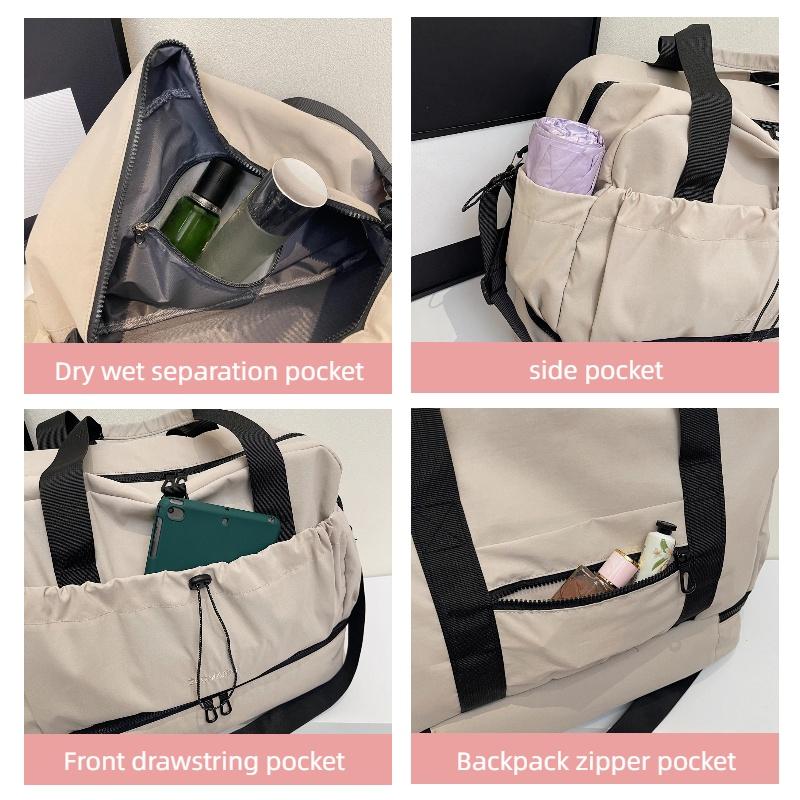 Large Capacity Travel Duffel Bag - Spacious Weekender Duffel Bag Sports Fitness Yoga Bag Ideal for Business Trips Vacations and Daily Commutes