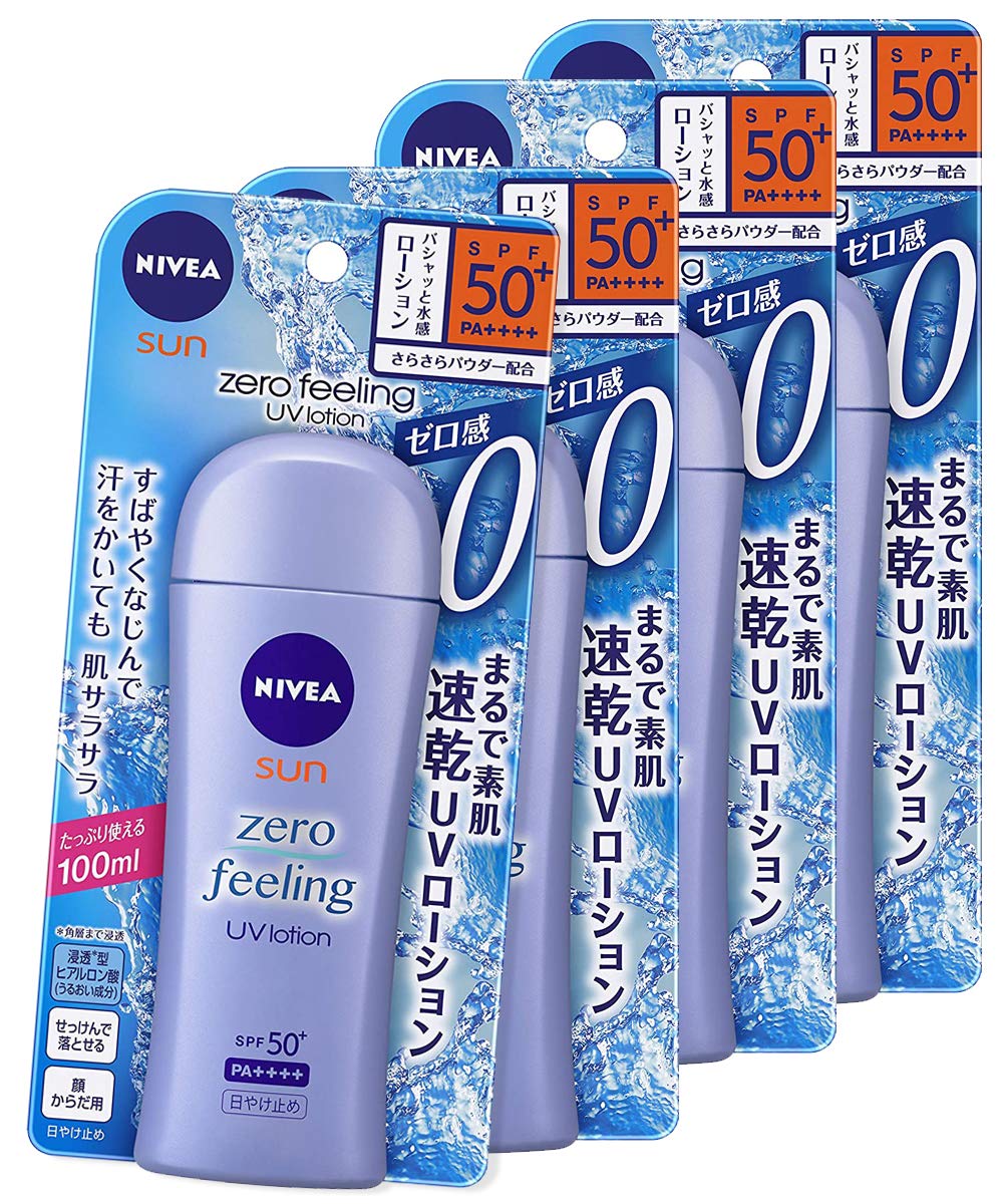 

Nivea Sun Zero Feeling UV Lotion 100ml Sunscreen 100ml x [Bulk Purchase] SPF50+/PA++++ 4-pack