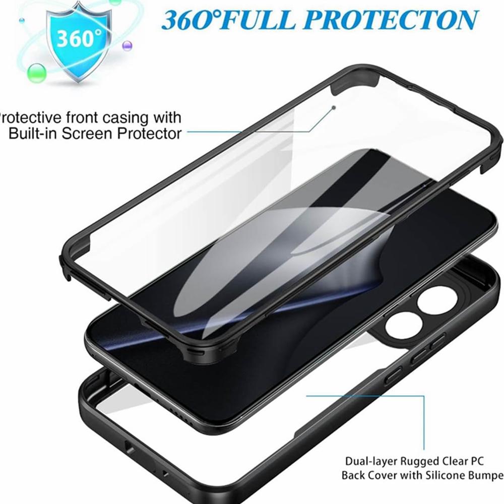 Full Body Case For Xiaomi 15T Pro 14T 15 13T Pro 14 12T 11T 360 Degree Transparent Cover Bult-in Screen Protector Flim
