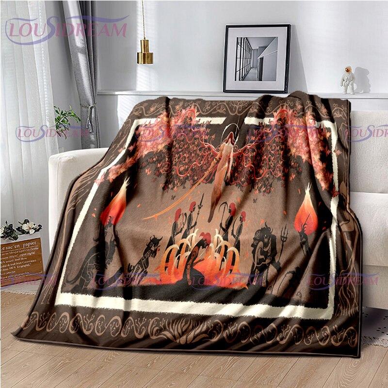Personalized Elden Ring Blanket The Tarnished Print Flannel Blanket Ranni Soft Warm for Beds Throw Sofa Cover Bedspread