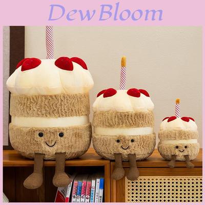 Plush Strawberry Cake Toy With Soft Pp Cotton Fill For Kids And Girls Gift Ideas