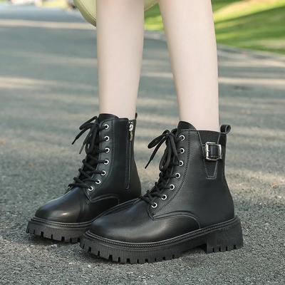 2024 Style Comfortable Hot-selling Women's Boots Solid Color Lace-up Winter Women's Fashion Boots Versatile Warm Women's Boots