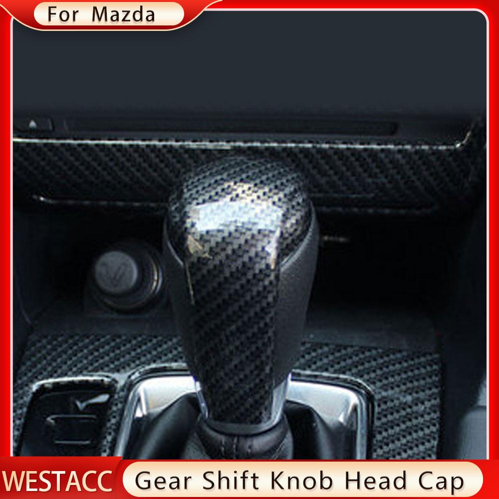 Capac de protecție autocolant pentru butonul schimbătorului de viteze pentru Mazda 2 3 6 BM GJ Demio CX3 CX5 CX8 CX9 Axela 2014 - 2022