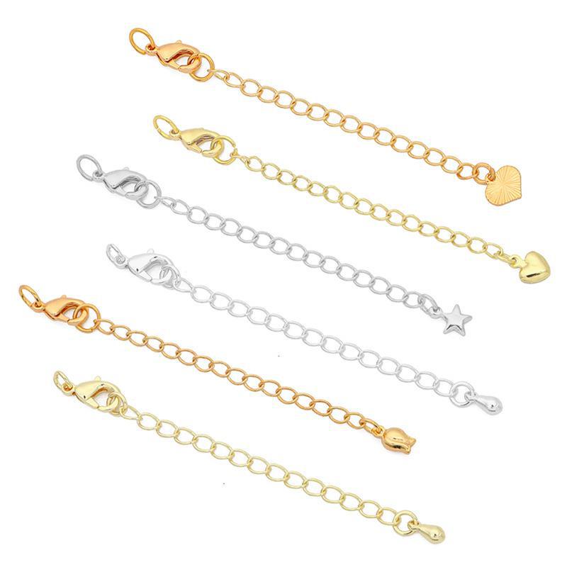 Color-Protective 14K Gold-Plated Tail Chain Extension for DIY Jewelry