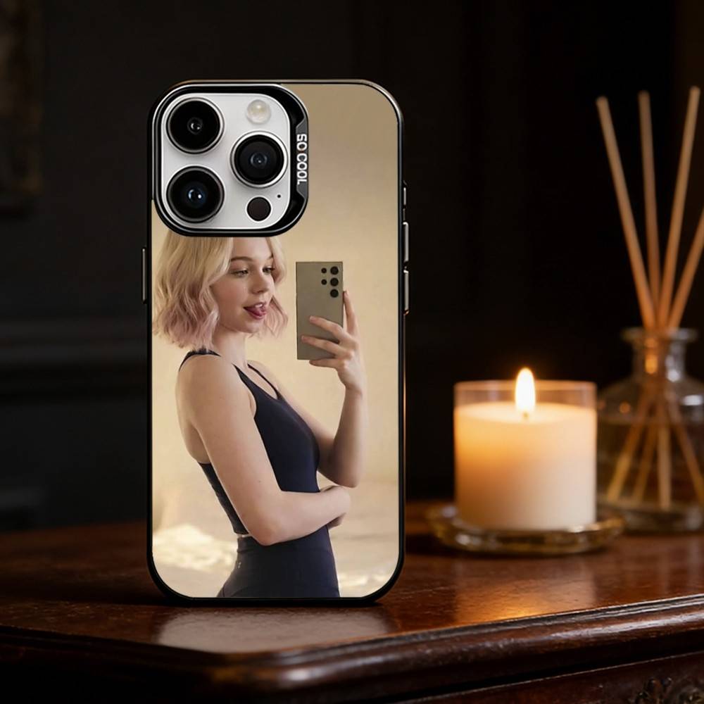 Lovely E-Emma Actor M-Myers Phone Case For iPhone 17 16 15 14 13 12 11 Pro Max Plus Silver Matte Black Cover