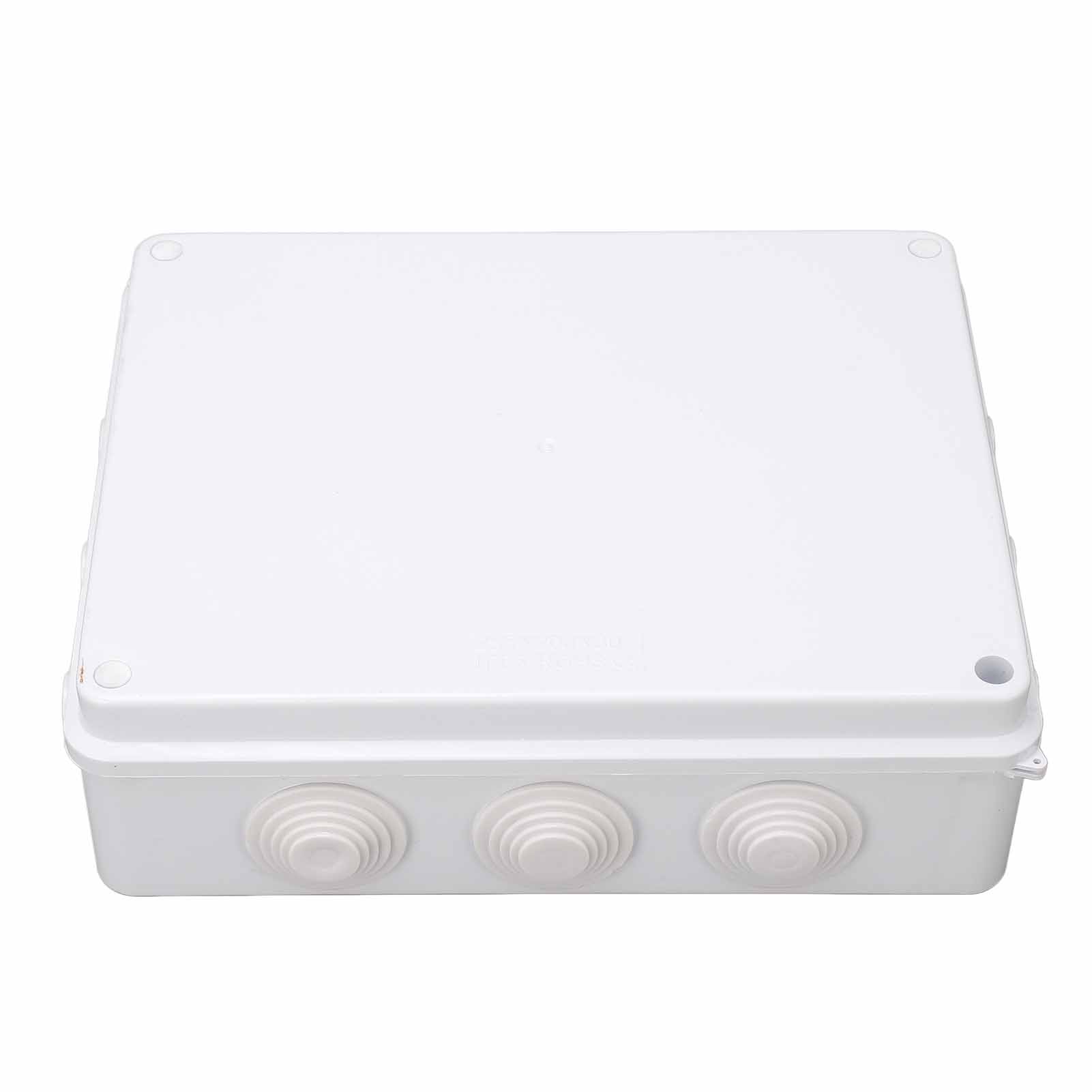 

Electrical Junction Box ABS 255x200x80mm IP65 Waterproof Plastic Enclosure with Rubber Plug