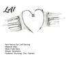 Non Pierced Earrings Silver Ear Cuff for Women No Piercing Metal Elf Alloy Clip Cuff Cartilage Climber Hair Styling Accessory Cool Girl Fashion