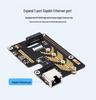 Raspberry Pi 5th Gen M.2 PCIe to Gigabit Ethernet HAT+ Board, 5Gbps Speed, Driver-Free SSD Boot