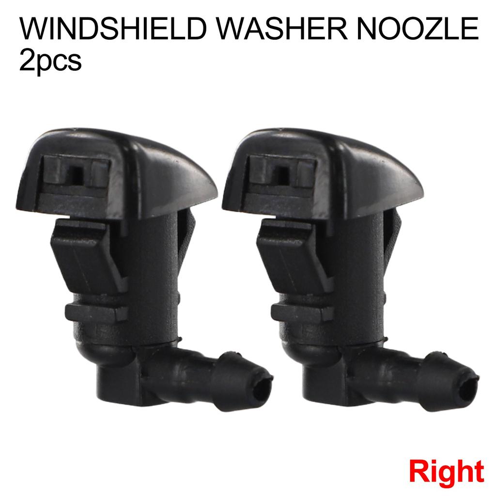 Water Jet Nozzle Washer Nozzle Car 2pcs 95226510 ABS Plastic Black