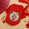 Cartoon Dragon Cats Coat Chinese Style Zodiac Dragon Dog Clothes New Year Dog Hoodies  Winter