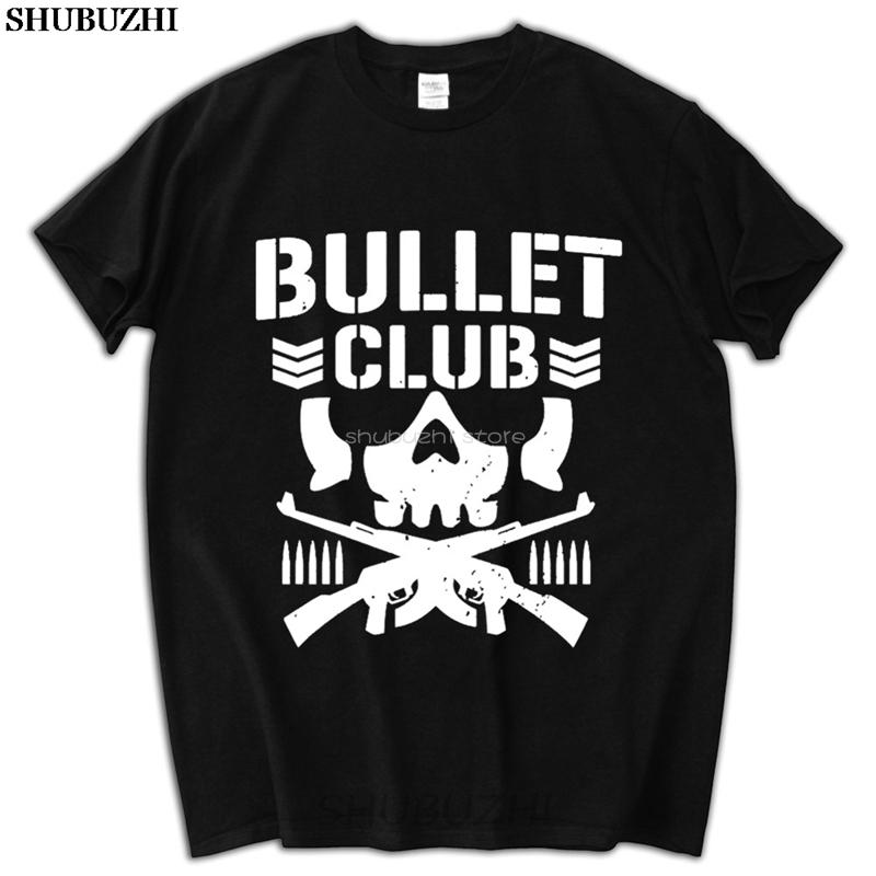 Male Present Fashion Bullet Club New Japan Pro Wrestling T Shirt Casual Short Sleeve Shirt Tee Fashion Cotton TShirts Sbz5180