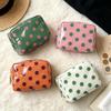 New Glossy Polka Dot Pvc Cosmetic Bag Makeup Bag Waterproof Travel Toiletry Bag Makeup Brush Case Mini Clutch