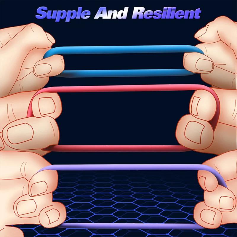 3Pcs Penis Ring Set for Men Enhanced Erection Delayed Ejaculation Cock Trainer Semen Lock Reusable Adult Sex Toys for Male