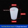 Hole-Punched Food Grade Silicone Stopper for Test Tubes, Bottles, and Water Pipes.
