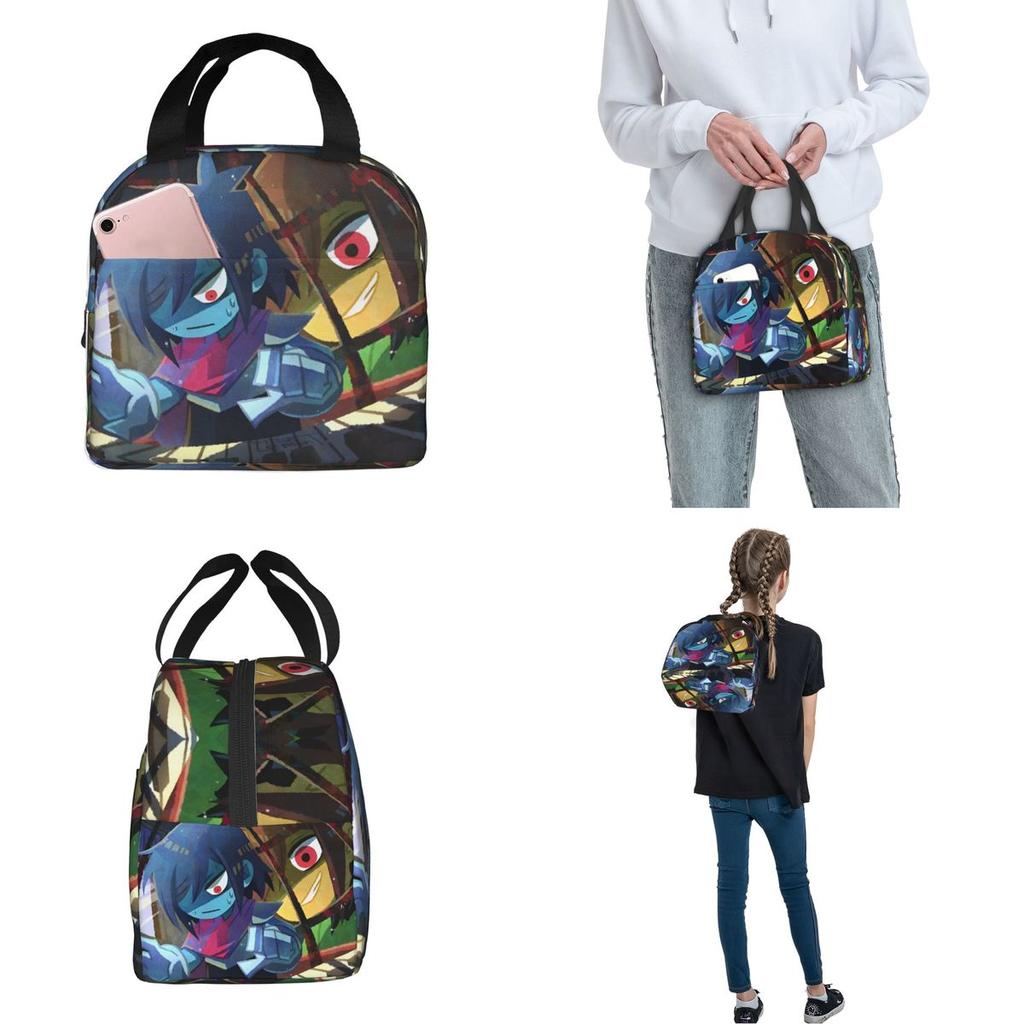 Insulated Lunch Bags Deltarune Chapter 3 Video Games Merch Lunch Container New Thermal Cooler Bento Box For Picnic