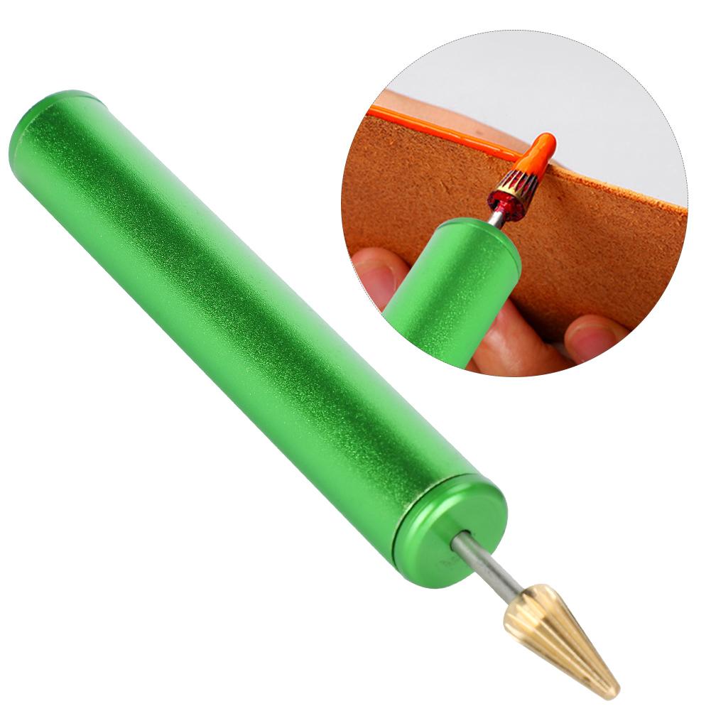 Edge Dye Pen Green Leather Craft Hand‑Held Oil Stick Paint Finisher Belt Strap Tool