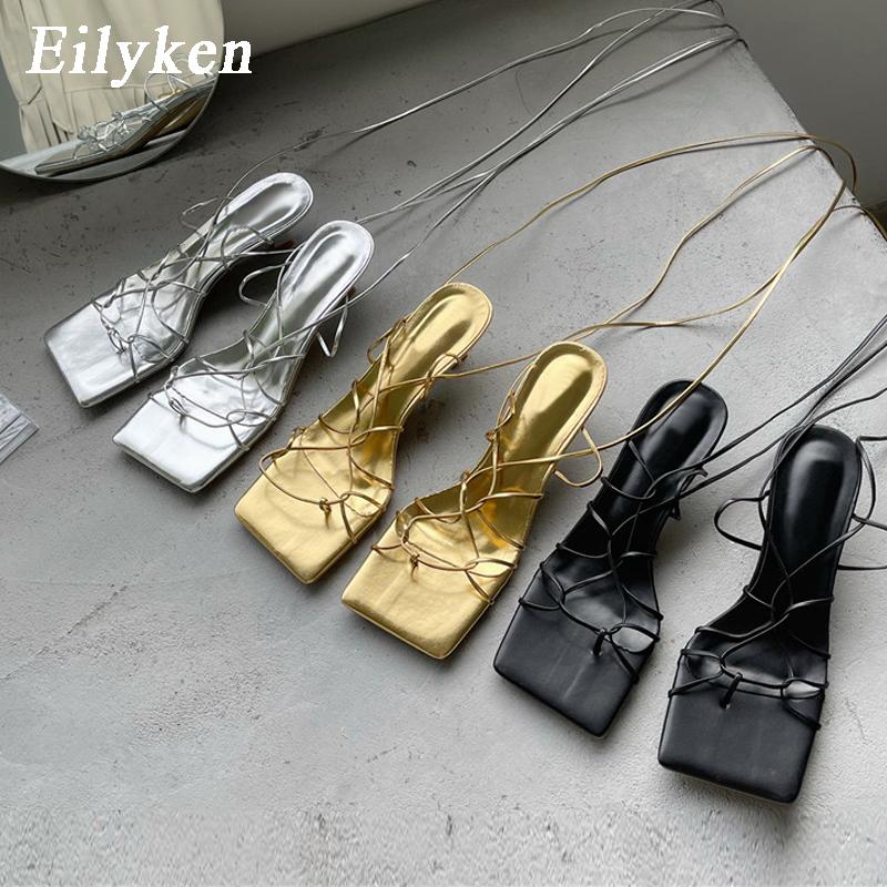 Fashion Women Sandals Thin Low Heel Lace Up Rome Summer Gladiator Casual Narrow Band Ankle Strap Shoes Big Size 40