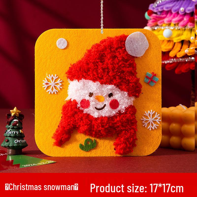 DIY Children's Sew-and-Stitch Christmas Tree Threading Kit