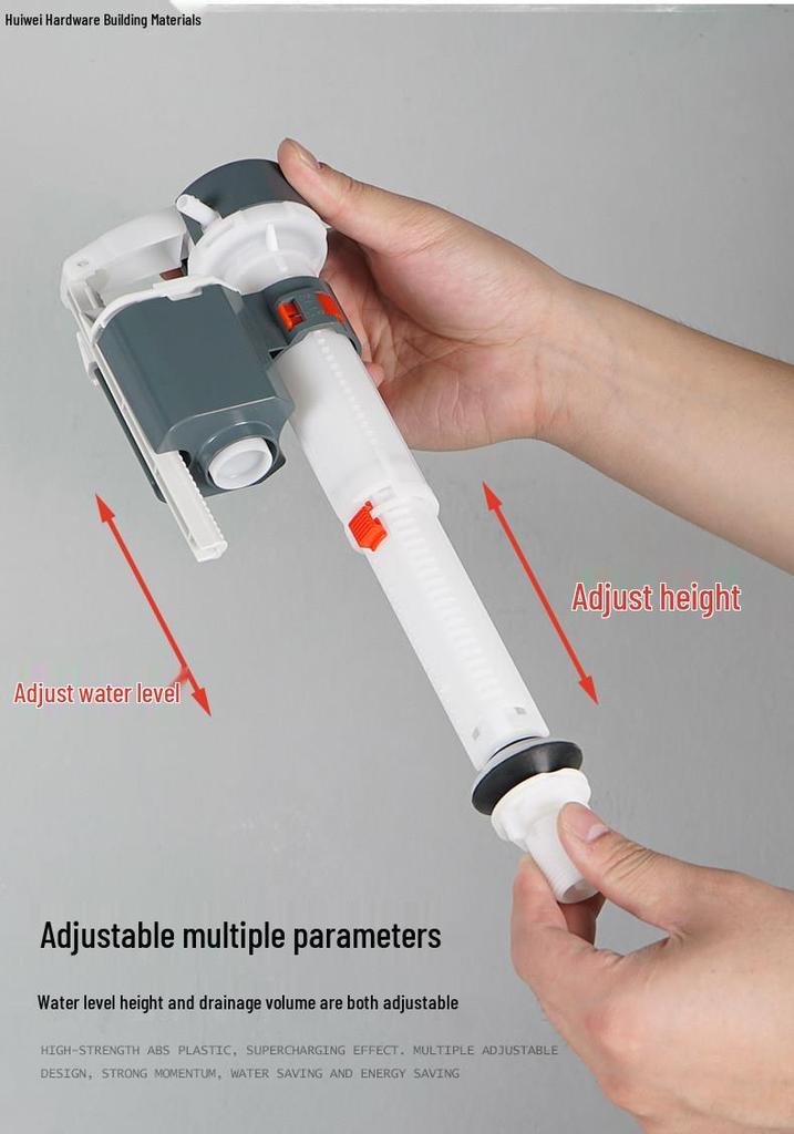 Vintage Large-Caliber Side-Mounted Dual-Flush Valve Set for Energy-Efficient Toilets
