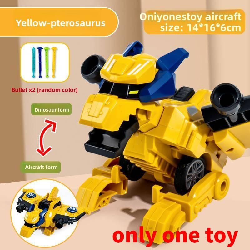 

Dinosaur Inertia Autotransforming Toy Car For Kids Play And Motor Skills Development Yellow Blue