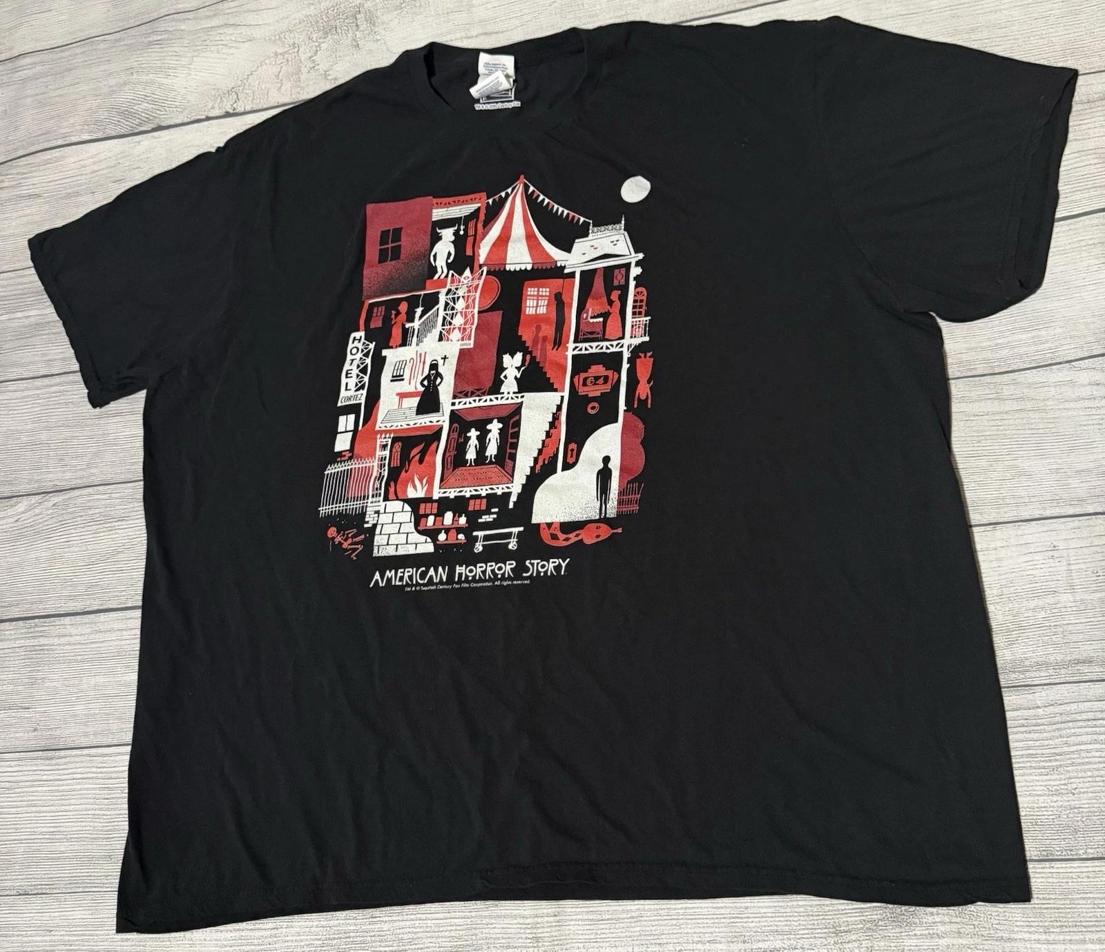 American Horror Story Hotel Cortez Mashup T Shirt Size 3XL Black Licensed HTF XL