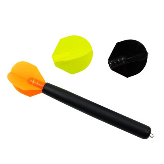 20CM/50G Carp Fishing Dart Marker Float with 3 Interchangeable Tails Water Depth Measuring High Visibility Vertical Positioning