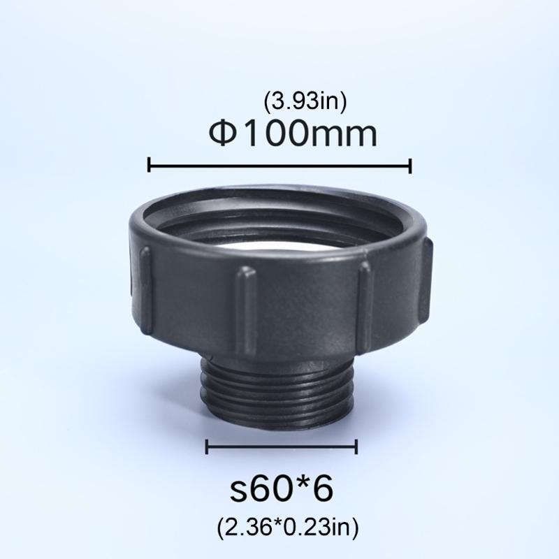 Ton Barrels Joints IBC Tank Fitting DN100 To S60 IBC Tank Connector Adapter Replacement Ton Barrels Accessories Enduring