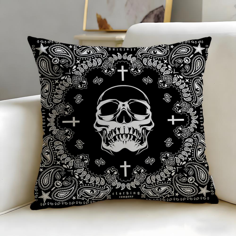 record label Death Row Records Cushion Cover Soft & Easy-Wash Pillow Case – Versatile for Couch, Bed, Travel and Office